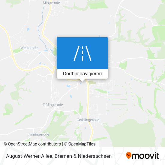 August-Werner-Allee Karte