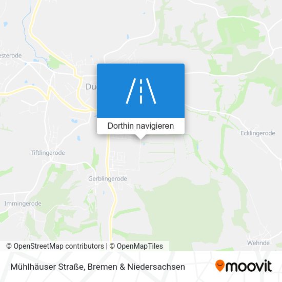 Mühlhäuser Straße Karte
