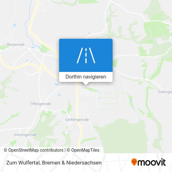 Zum Wulfertal Karte