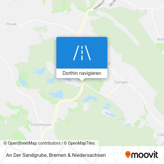 An Der Sandgrube Karte