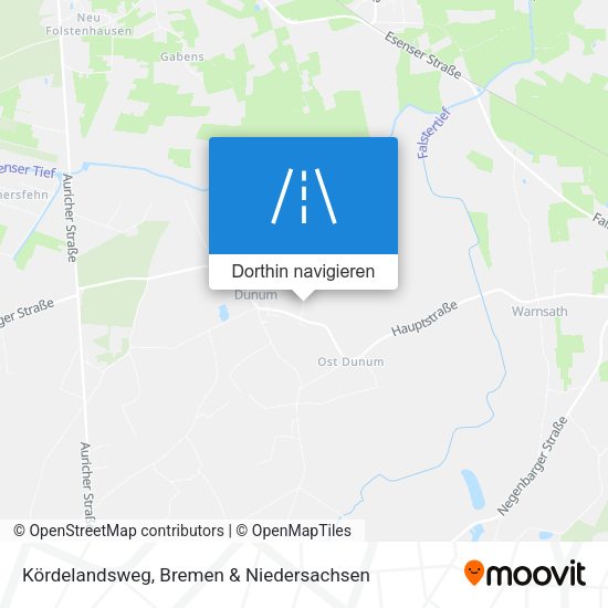 Kördelandsweg Karte