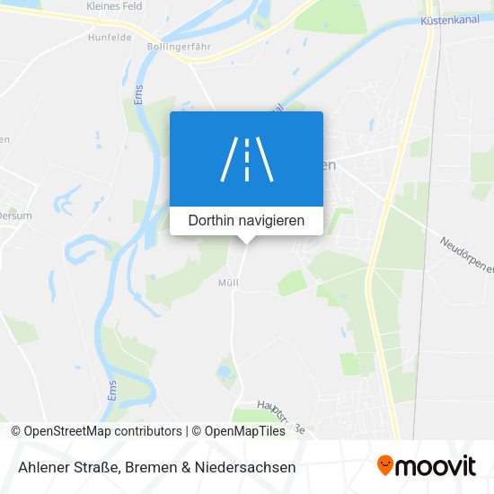 Ahlener Straße Karte