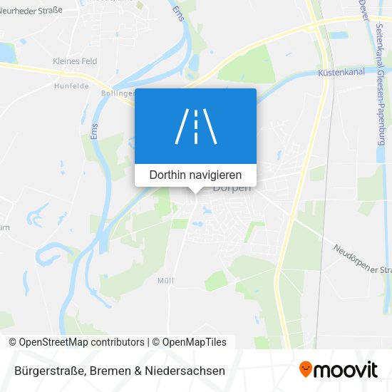 Bürgerstraße Karte