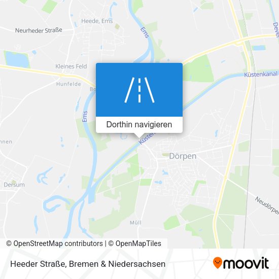 Heeder Straße Karte