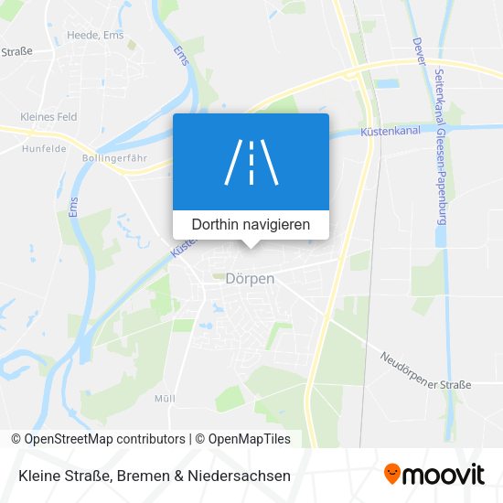 Kleine Straße Karte