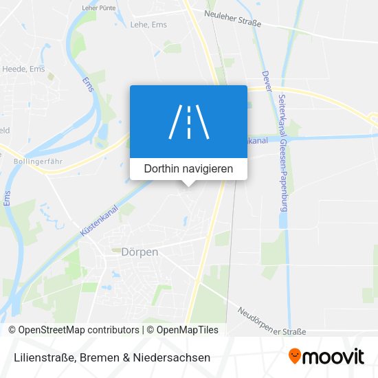 Lilienstraße Karte