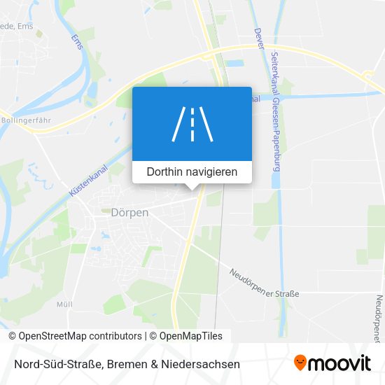 Nord-Süd-Straße Karte