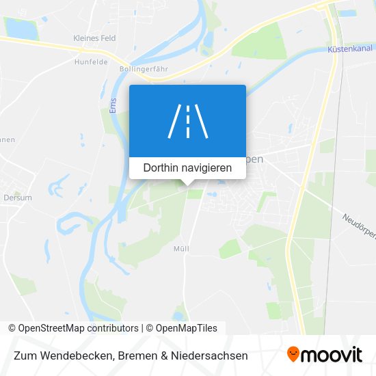 Zum Wendebecken Karte