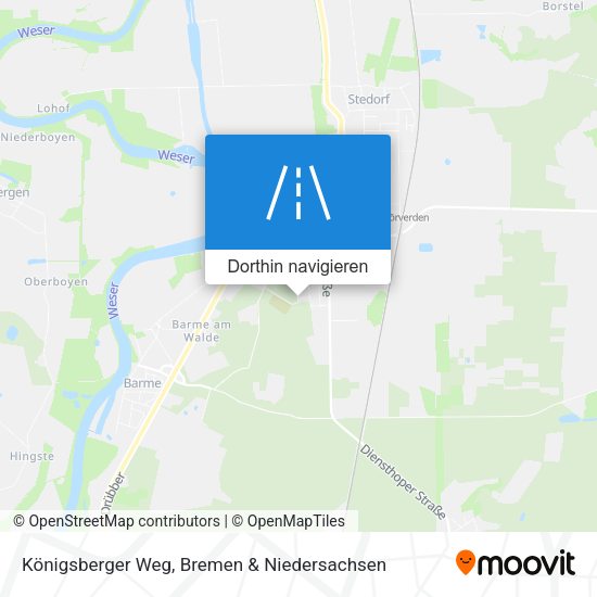 Königsberger Weg Karte