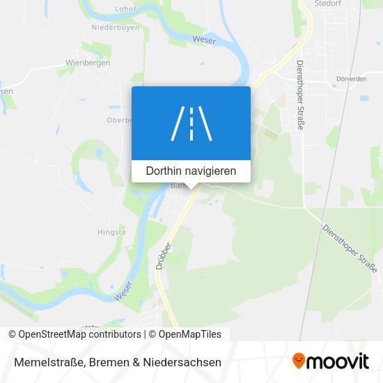 Memelstraße Karte
