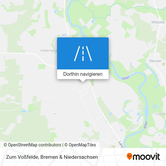 Zum Voßfelde Karte