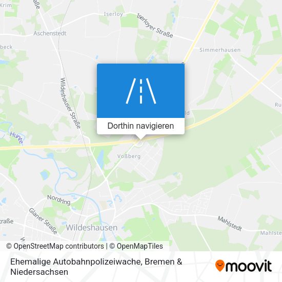 Ehemalige Autobahnpolizeiwache Karte
