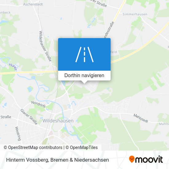 Hinterm Vossberg Karte