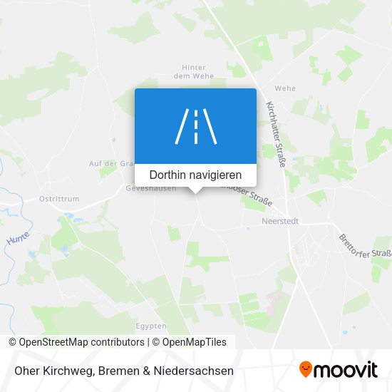 Oher Kirchweg Karte