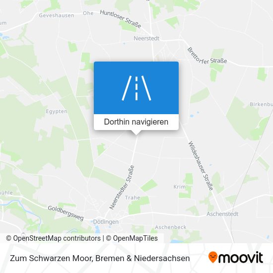 Zum Schwarzen Moor Karte