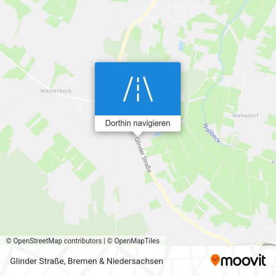 Glinder Straße Karte