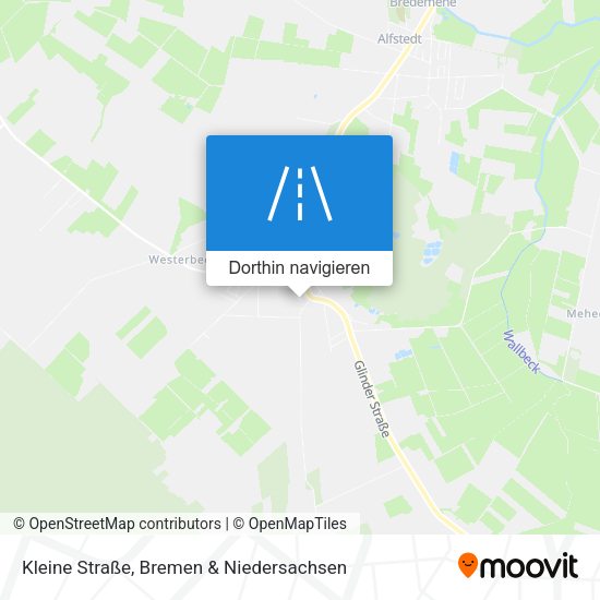 Kleine Straße Karte