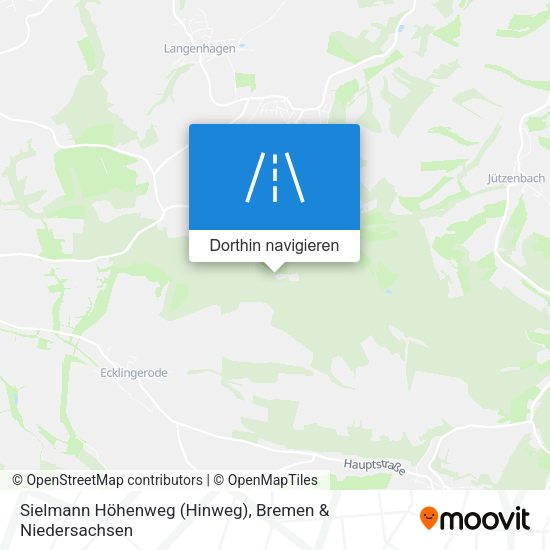 Sielmann Höhenweg (Hinweg) Karte