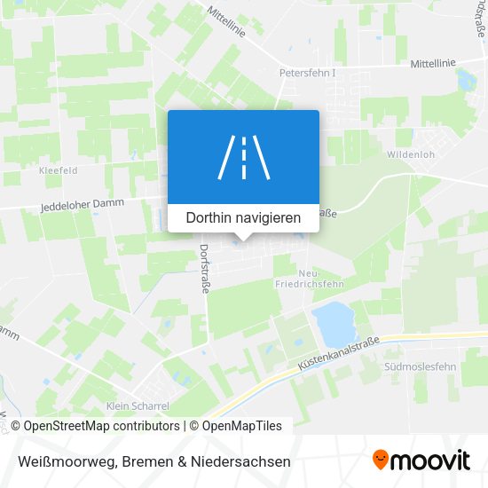 Weißmoorweg Karte