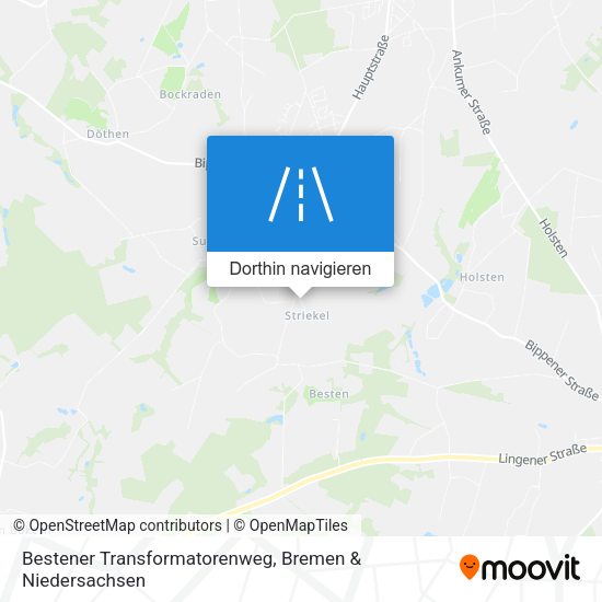 Bestener Transformatorenweg Karte