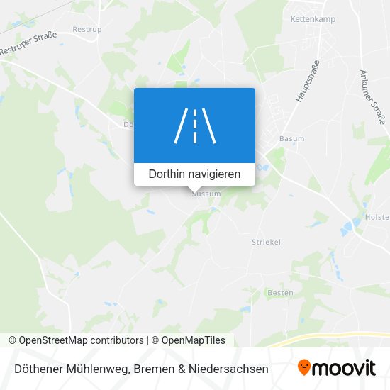 Döthener Mühlenweg Karte