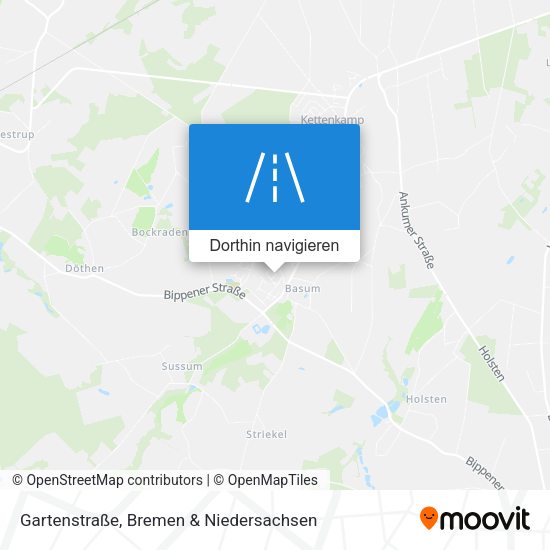 Gartenstraße Karte