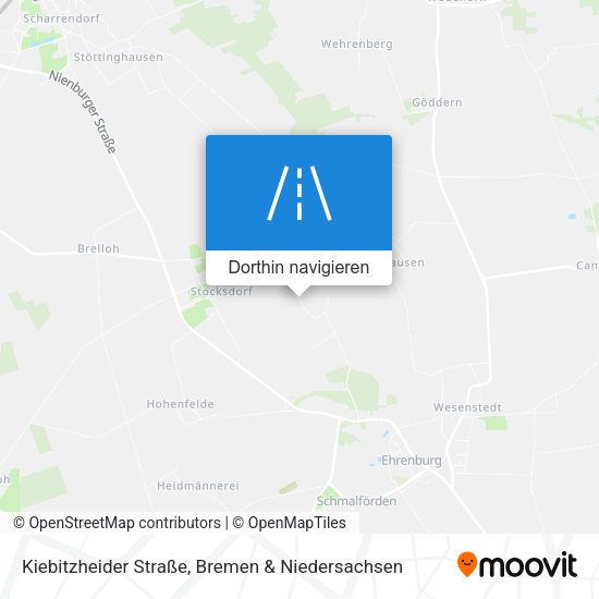 Kiebitzheider Straße Karte