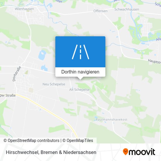 Hirschwechsel Karte
