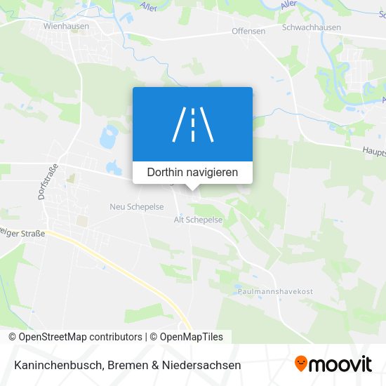 Kaninchenbusch Karte