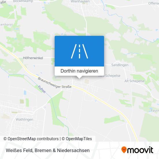 Weißes Feld Karte