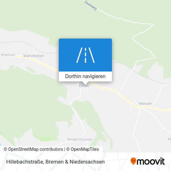Hillebachstraße Karte