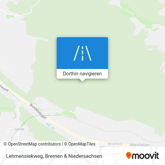 Lehmensiekweg Karte