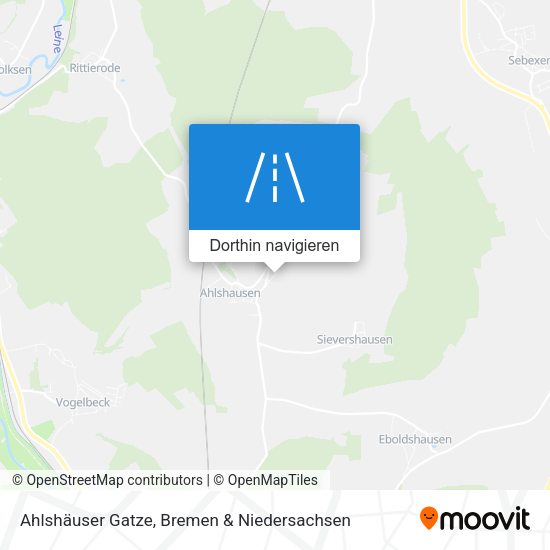 Ahlshäuser Gatze Karte