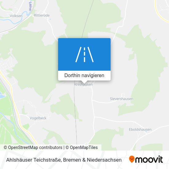 Ahlshäuser Teichstraße Karte