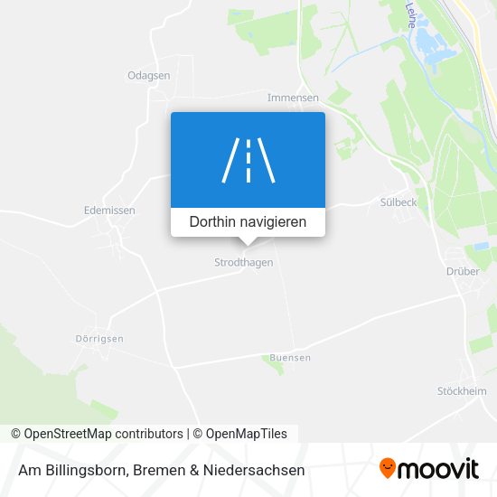 Am Billingsborn Karte