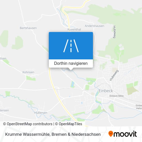 Krumme Wassermühle Karte