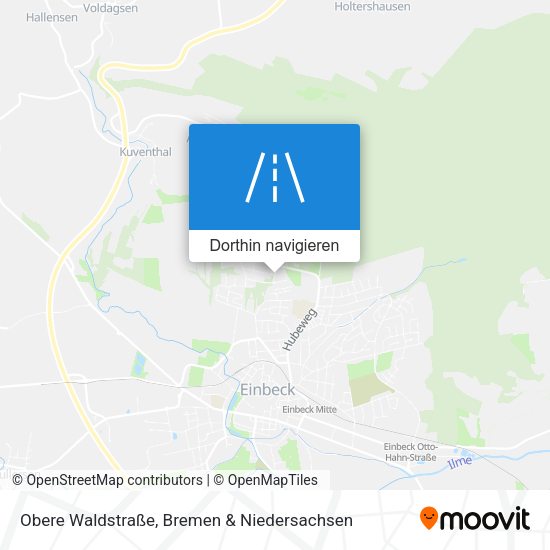 Obere Waldstraße Karte