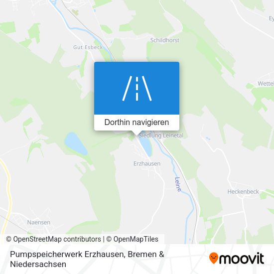 Pumpspeicherwerk Erzhausen Karte