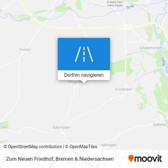 Zum Neuen Friedhof Karte