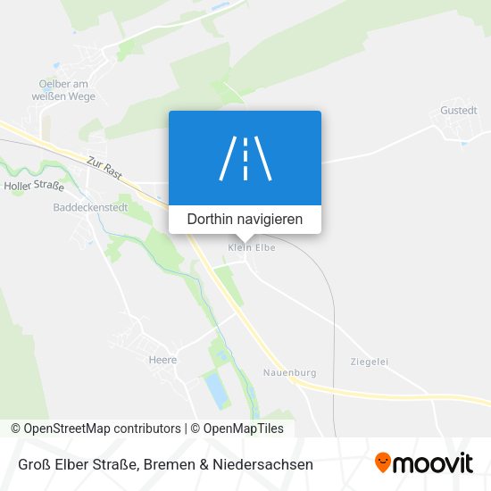 Groß Elber Straße Karte