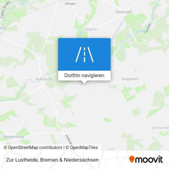Zur Lustheide Karte