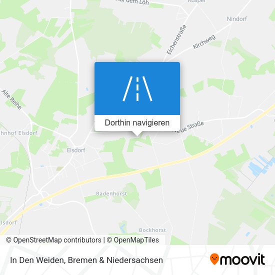 In Den Weiden Karte