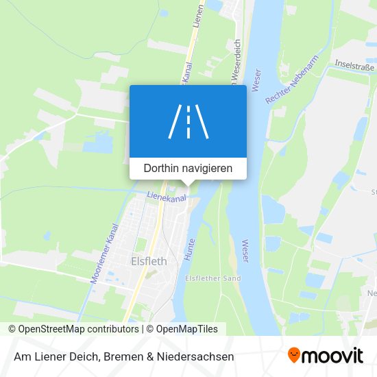 Am Liener Deich Karte
