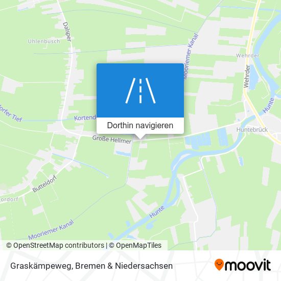 Graskämpeweg Karte