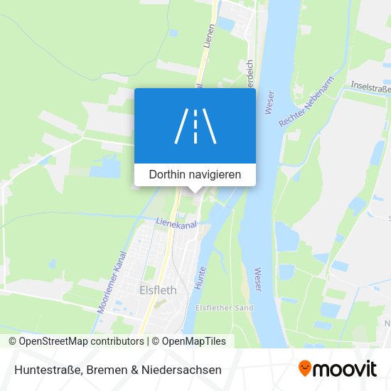 Huntestraße Karte