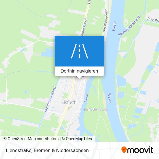 Lienestraße Karte
