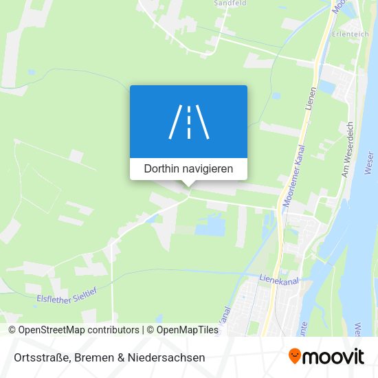 Ortsstraße Karte