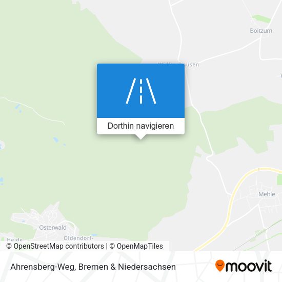 Ahrensberg-Weg Karte
