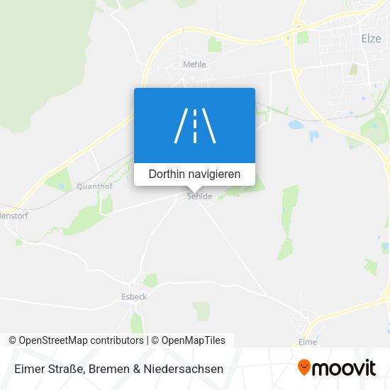 Eimer Straße Karte