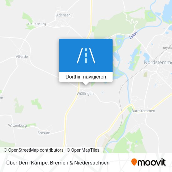 Über Dem Kampe Karte